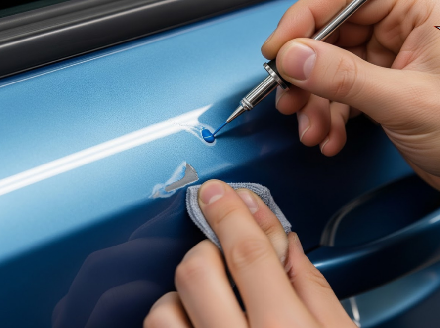 how to fix chips in car paint