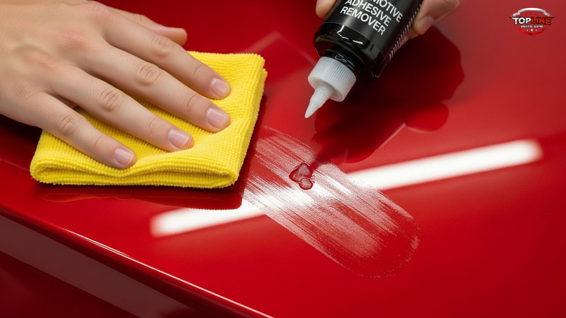 getting glue off car paint​