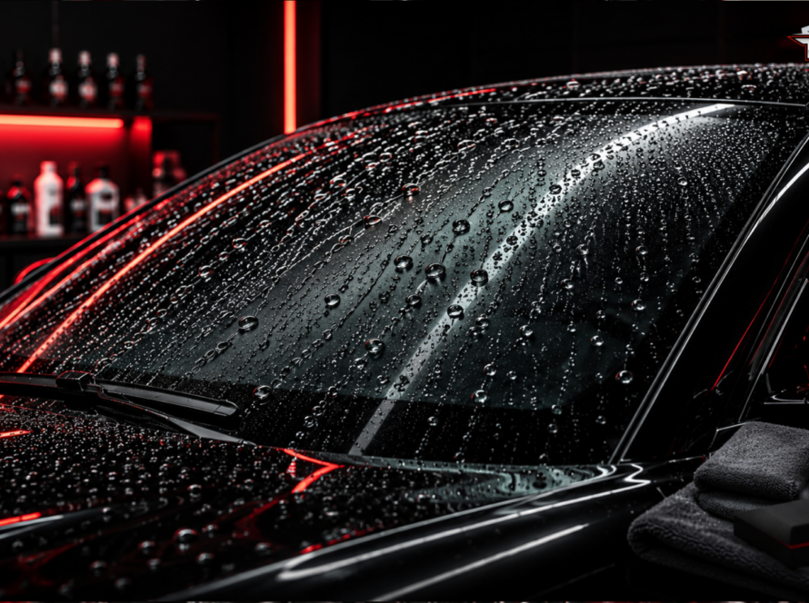 Windshield Ceramic Coating Water Beading Technology